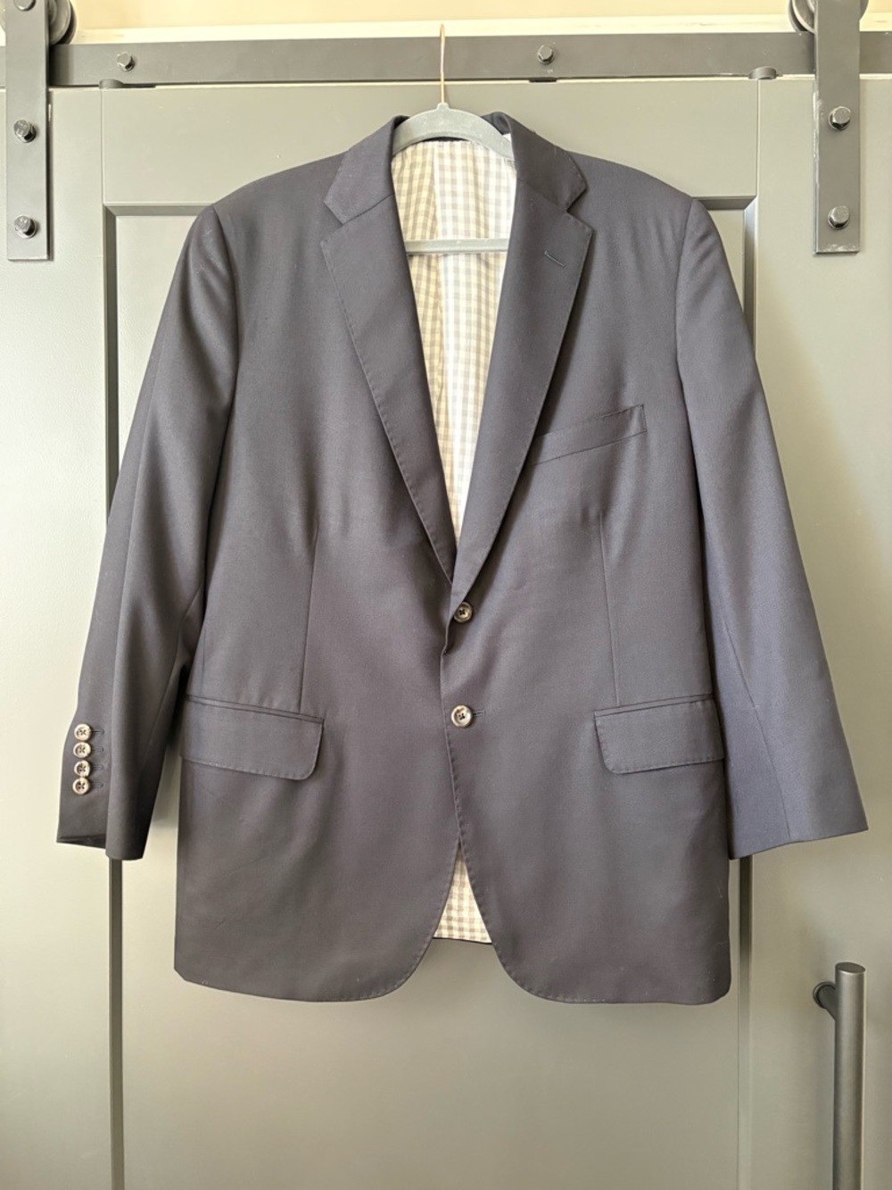 Men's Classic Navy Blazer - Tailored Two-Button